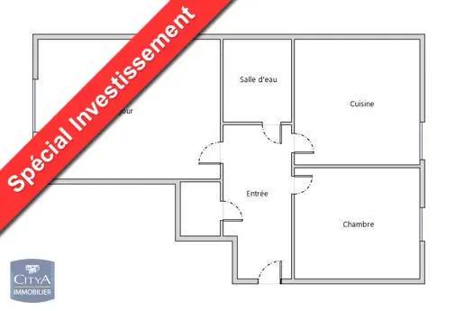 Appartement à vendre 2 pièces 39m² Grenoble (38100)