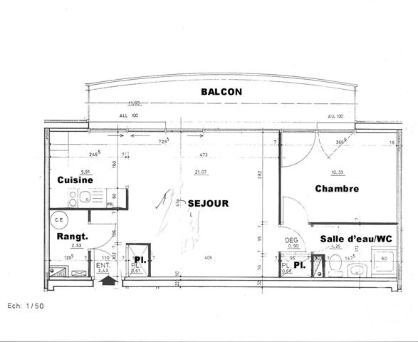 Appartement F2 à vendre  2 pièces - 49 m2 ROMORANTIN LANTHENAY - 41