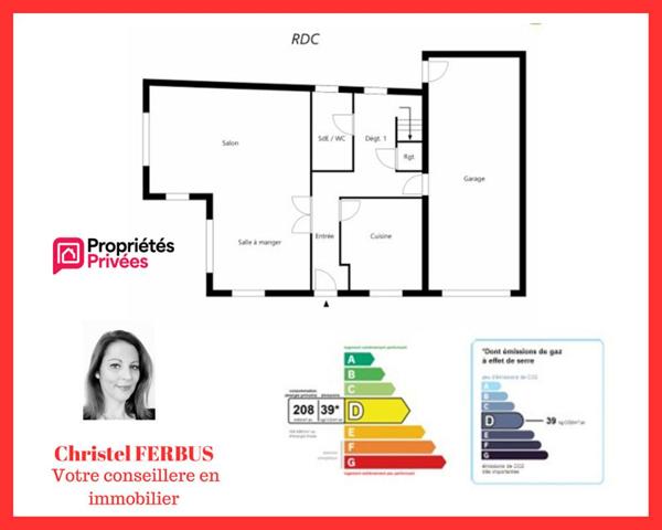 93190 LIVRY-GARGAN - Maison 6 pieces 138.67 m² - 4 chambres - 1 Bureau - Jardin - Double Garage