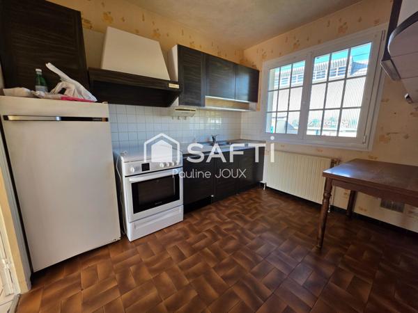 Maison individuelle, 4 pièces avec sous-sol complet et jardin arboré