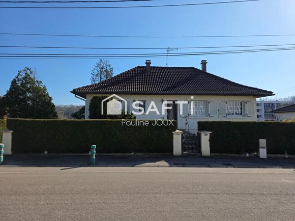 Maison individuelle, 4 pièces avec sous-sol complet et jardin arboré