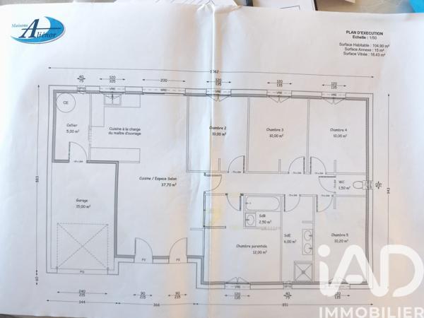 Maison à vendre 6 pièces 104,9 m² La Feuillade