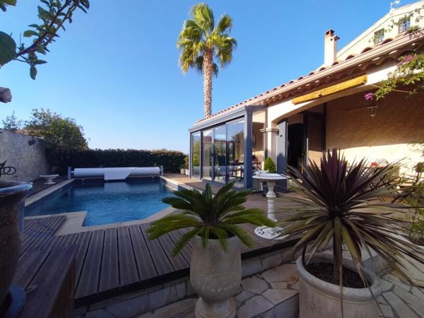 Frontignan - Maison de type 4 de 126M² + bureau, garage, piscine...