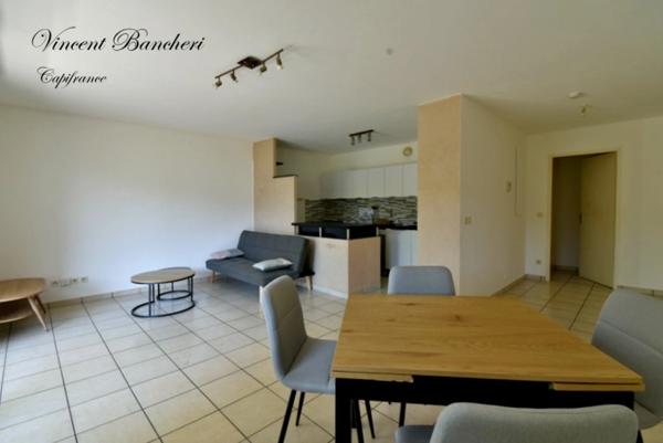 Appartement meublé à louer 3 pièces ANNEMASSE (74) avec balcon, parking privatif et piscine
