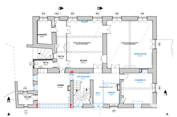 Maison à vendre 15 pièces 650 m² Claix