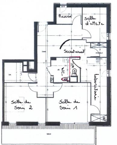 Appartement/Cabinet Dentaire/Profession Libérale à vendre - 4 pièces de 83 m²