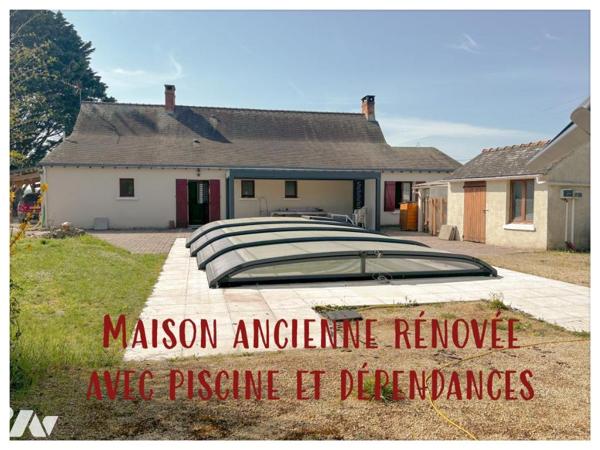 Maison ancienne rénovée à rafraîchir