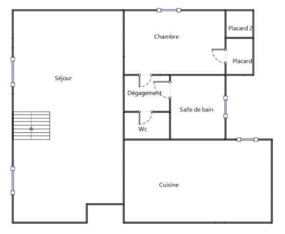 Duplex avec terrasse - 3 Chambres - Cave