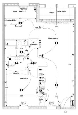 Appartement T3 BOUGUENAIS - 57.5 m2  731 Euros