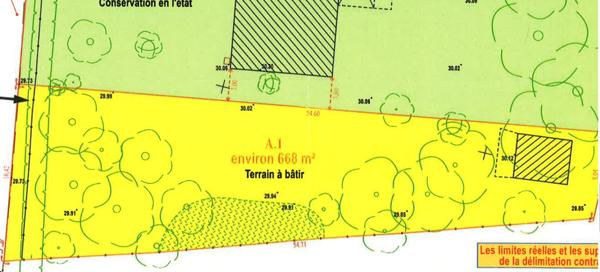Terrain de 668 m² bien exposé au sud à Bouguenais