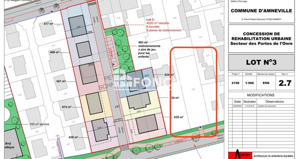À vendre Terrain 681 m² - Amnéville 57360