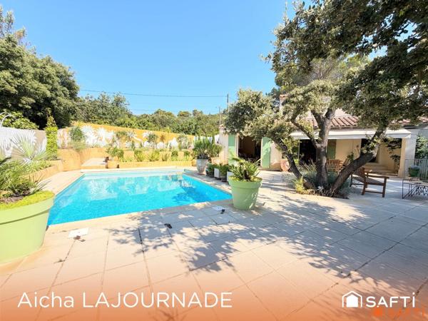 MAISON 185m2, 5 chambres, bureau, piscine, jardin!