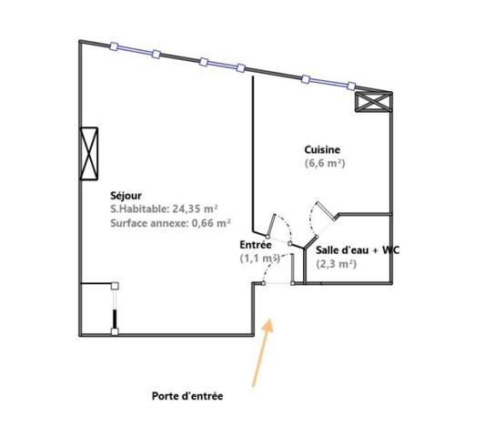 Studio à vendre 35 m² Marseille 7