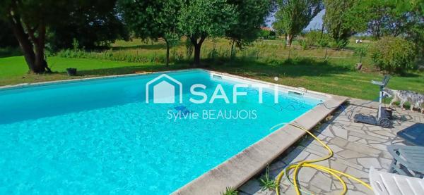 Maison en Pierre, piscine, terrain 1701m2