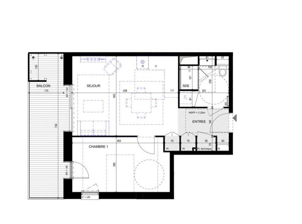 Appartement (neuf) à vendre 2 pièces 47 m² Annecy