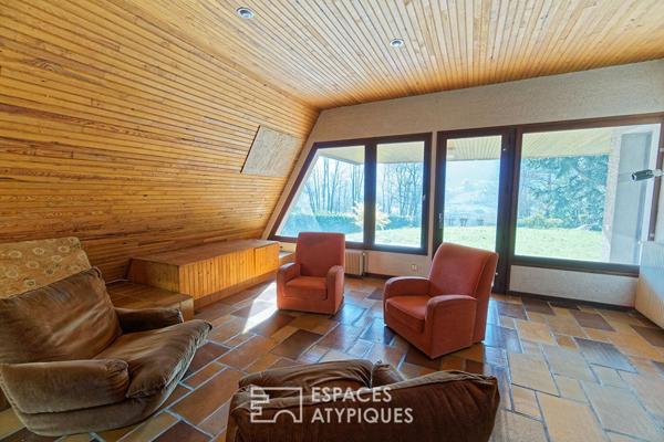 Chalet d’architecte avec vue panoramique sur les sommets