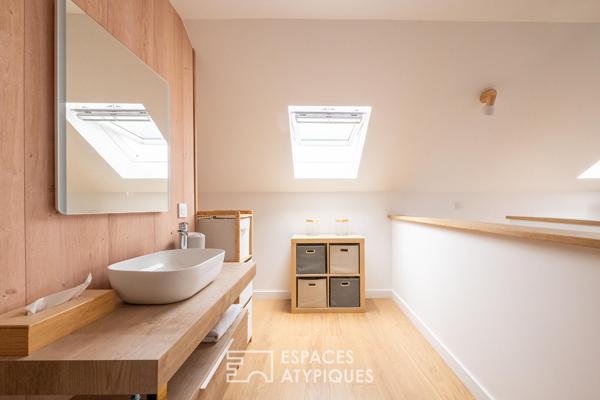 Maison des années 30 réhabilitée avec extension, patio et bassin – Dijon Bas Montchapet