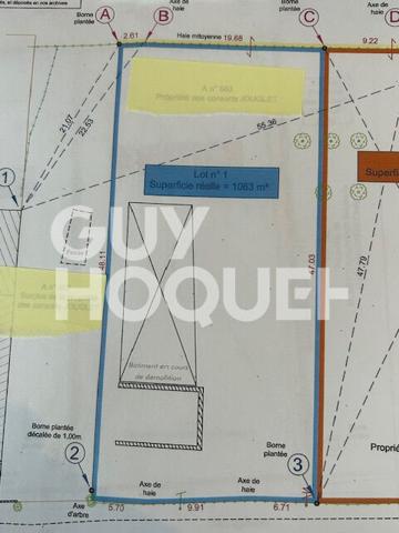 A VENDRE à ALEMBON - Terrain constructible de 1063 m2