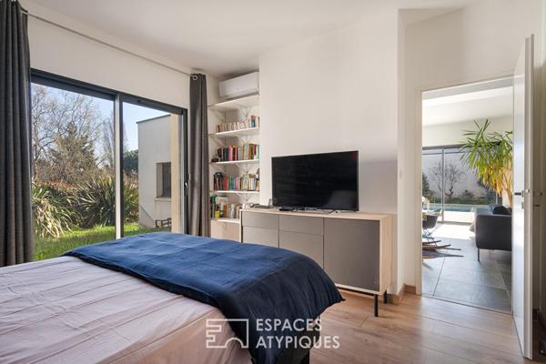 Maison contemporaine avec piscine