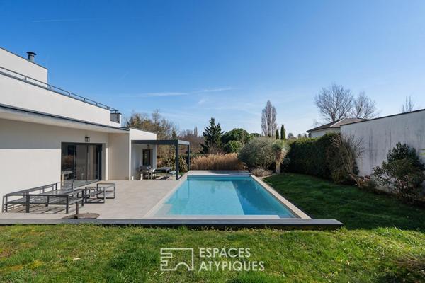 Maison contemporaine avec piscine