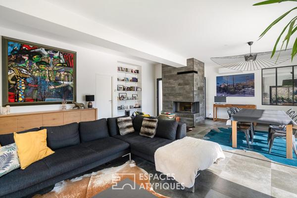 Maison contemporaine avec piscine