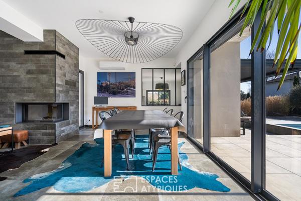 Maison contemporaine avec piscine