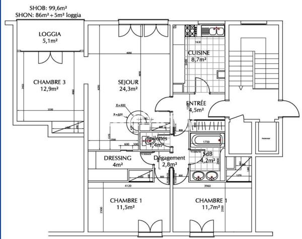 Appartement
         4 pièces
        - 85 m² Exclusivité 290 000 € *