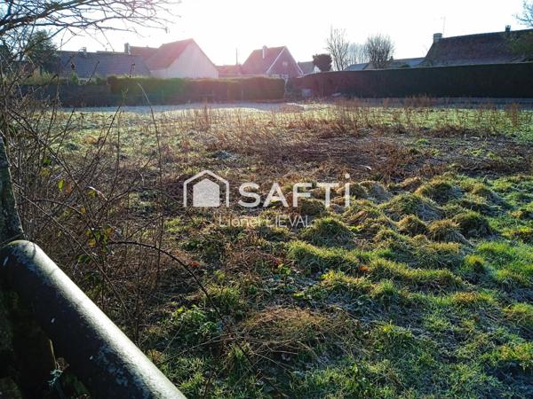 Terrain à Bâtir de 1400 m2 situé dans une zone très calme Hesdinnoise proche de toute commodités.