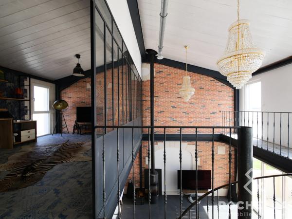 Maison contemporaine de type loft industriel