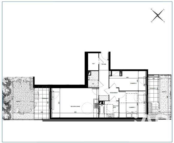 Appartement à vendre 3 pièces 65,18 m² Villiers-sur-Marne