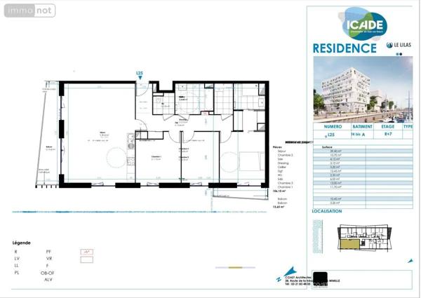 Location - Appartement Boulogne-sur-Mer 62200 4 pièces 106 m 2