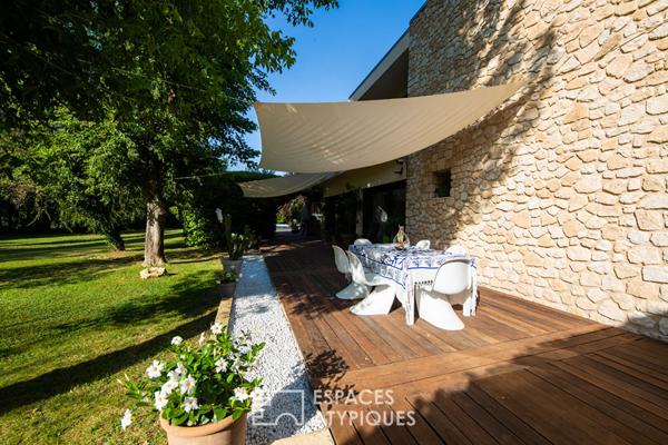 Maison d’architecte avec jardin et piscine