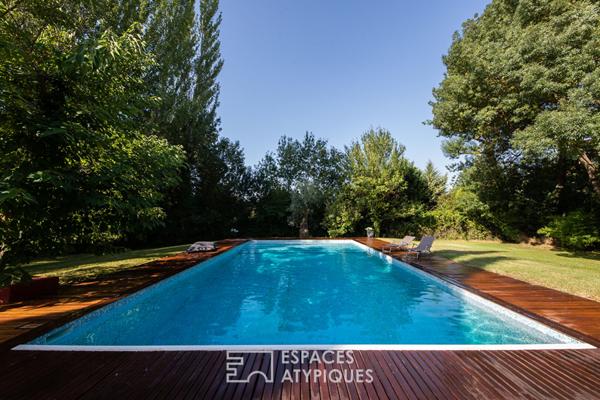 Maison d’architecte avec jardin et piscine