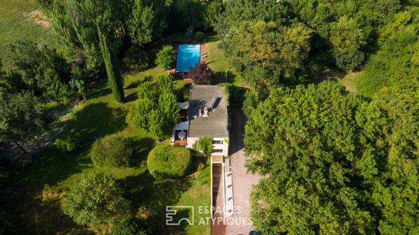 Maison d’architecte avec jardin et piscine