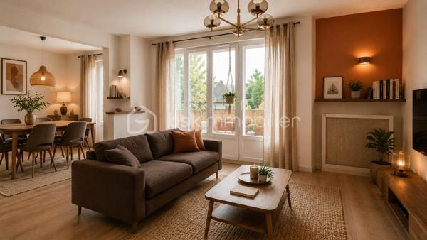 🏡 Appartement 5 pièces – 3 chambres – Balcon, cave, grenier et garage 

Aux portes de Rouen, dans un environnement calme et verdoyant, découvrez cet appartement familial de 82 m2 situé au Rdc surélevé, six marches environ, d'un immeuble de trois étages 
Situé à deux pas des transports, des commerces, des écoles, et de lieux culturels pour un quotidien pratique. 
Un jardin clos et arboré au pied de l'immeuble permet de profiter d'un espace commun au calme.
Son agencement fonctionnel propose :
Une entrée, un séjour / salon spacieux de 27 m², une cuisine aménagée, trois chambres, une salle de douche et un WC indépendant, offrant de beaux espaces de vie pour une famille.   
Un balcon, une grande cave, un vaste grenier ainsi qu'un garage complètent cet appartement.
A retenir : 
- DPE D, Double vitrage et Volets roulants récents.
- Les charges de 230 €/mois, comprennent le CHAUFFAGE, l'EAU et l'entretien des parties communes. 

Pour plus d'informations ou pour organiser une visite, contactez moi.

. Photos des pièces de vie générées par IA ( Suggestions d'aménagement )