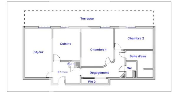 Appartement 3 pièces 65 m2