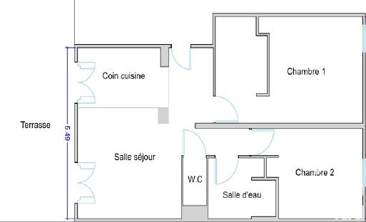 Appartement à vendre 3 pièces 61 m² L'Île-Saint-Denis