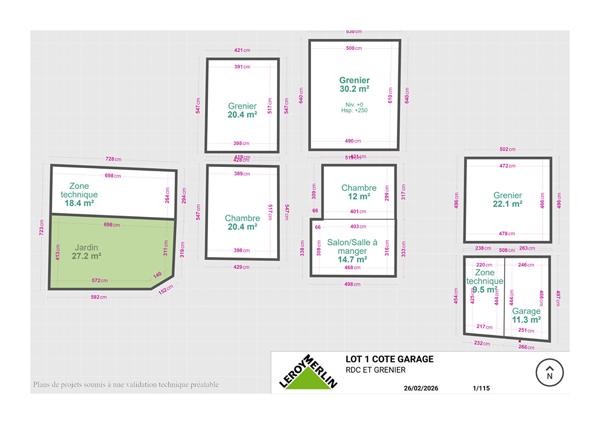 Maison entièrement à rénover avec garage, petit jardin , Terranjou
