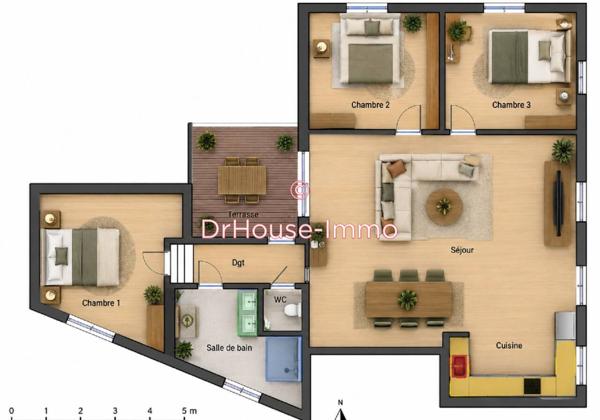 Appartement à vendre 4 pièces de 92 m²