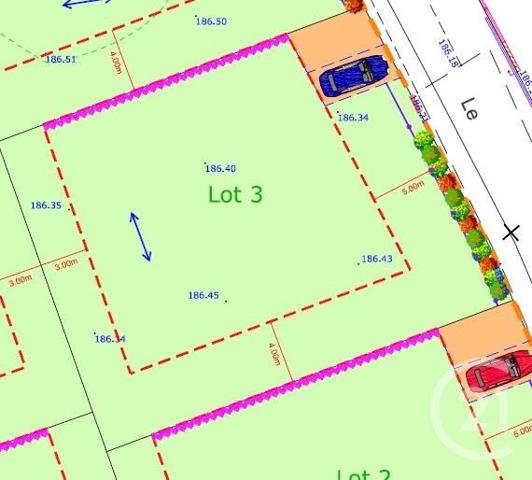 terrain à vendre  511 m2 ROMANECHE THORINS - 71