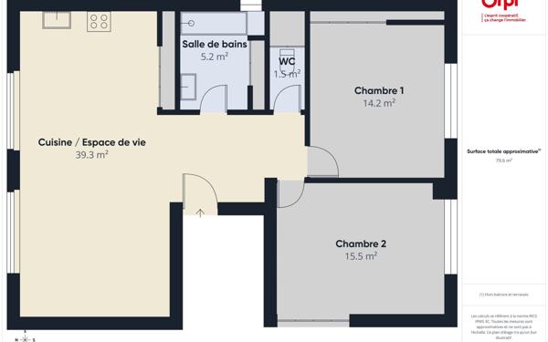Appartement à vendre    3 pièces • 77,49 m2 Aix-les-Bains