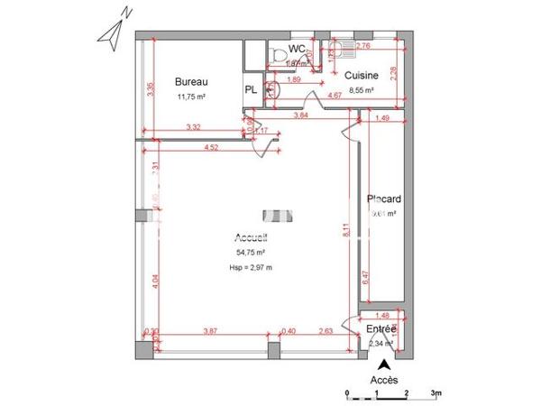 Location Local commercial 4 pièces 88.9 m² - PLACE DU MARCHE La Chambre 73130