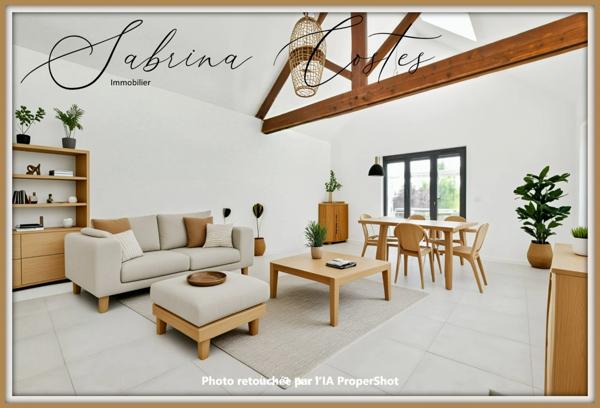 🏡 À VENDRE – MAISON ATYPIQUE RÉNOVÉE AVEC TERRASSE & CAVE VOÛTÉE – FRENEUSE (78) 200 m² habitables – 4/5 chambres – Vue dégagée – Garage – Jardin clos