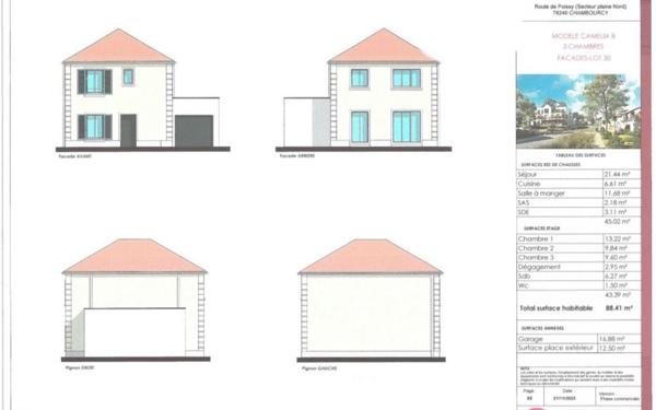 Maison à vendre    4 pièces • 88,41 m2 Chambourcy