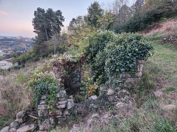 terrain de 1500 m² - avec permis - vue - centre-ville - arboré - tout à l’égout Aubenas (07200)