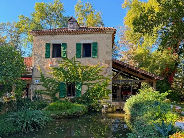 Maison à vendre 5 pièces VIC FEZENSAC (32) - Moulin rénové avec piscine – 120 m² habitables - 6632 m2 - Possibilité chambre d'hôtes