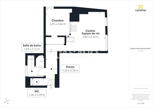 Vente Appartement 2 pièces de 33m² - 75004 Paris