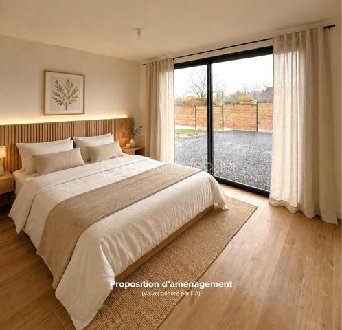 Une maison où l’on pose ses valises !
À quelques minutes du centre de Liffré et de l’A84, cette maison individuelle d’environ 104 m², entièrement rénovée, conjugue confort, fonctionnalité et simplicité de vie.
Sitôt l’entrée passée, la maison séduit par sa belle pièce de vie d’environ 45 m², réunissant cuisine aménagée et équipée, espace repas et salon. Un espace convivial et agréable à vivre, largement ouvert sur l’extérieur.
Le rez-de-chaussée offre un véritable confort de vie de plain-pied, avec une chambre, dressing et salle d’eau privative, ainsi qu’un WC indépendant et une buanderie.
À l’étage, deux autres chambres prennent place autour d’un palier pouvant également accueillir un petit espace bureau ou jeux. Une seconde salle d’eau avec WC complète ce niveau.
Côté extérieur, le terrain clos d’environ 500 m² offre un bel équilibre entre jardin, cour et stationnement, avec également un cabanon de jardin.
Entièrement rénovée et classée DPE B, cette maison ne demande qu’à accueillir ses nouveaux propriétaires.
Un bien fonctionnel et confortable, à découvrir sans tarder pour apprécier son agencement et son ambiance.
Contactez-moi directement au 06 50 75 18 59 pour obtenir davantage de renseignements ou programmer votre visite.