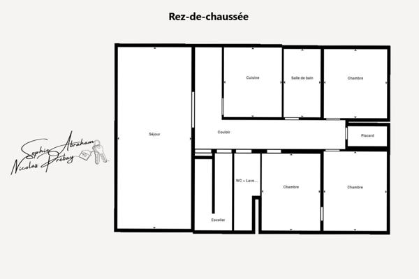 Maison, 6 chambres, sur sous-sol total avec jardin clos