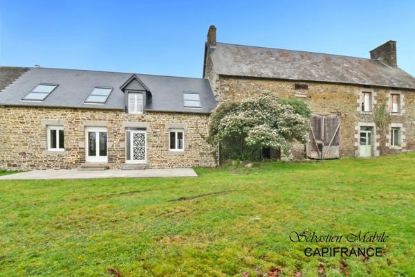 Maison rénovée + ancienne maison + (granges, écurie, étable) LES PAS-PONTORSON (50) en Baie du Mont Saint Michel